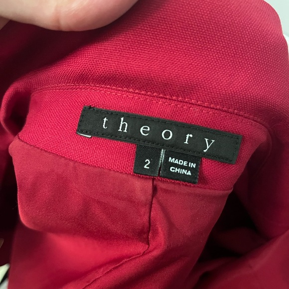 Theory wool red jacket - Picture 6 of 7